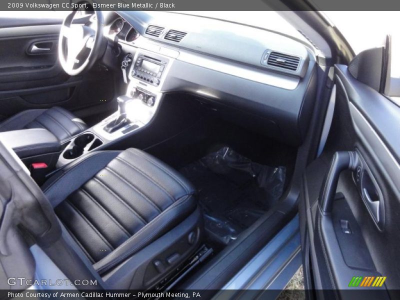 Eismeer Blue Metallic / Black 2009 Volkswagen CC Sport
