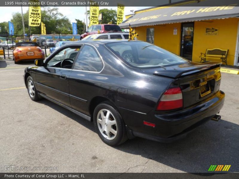 Granada Black Pearl / Gray 1995 Honda Accord EX Coupe