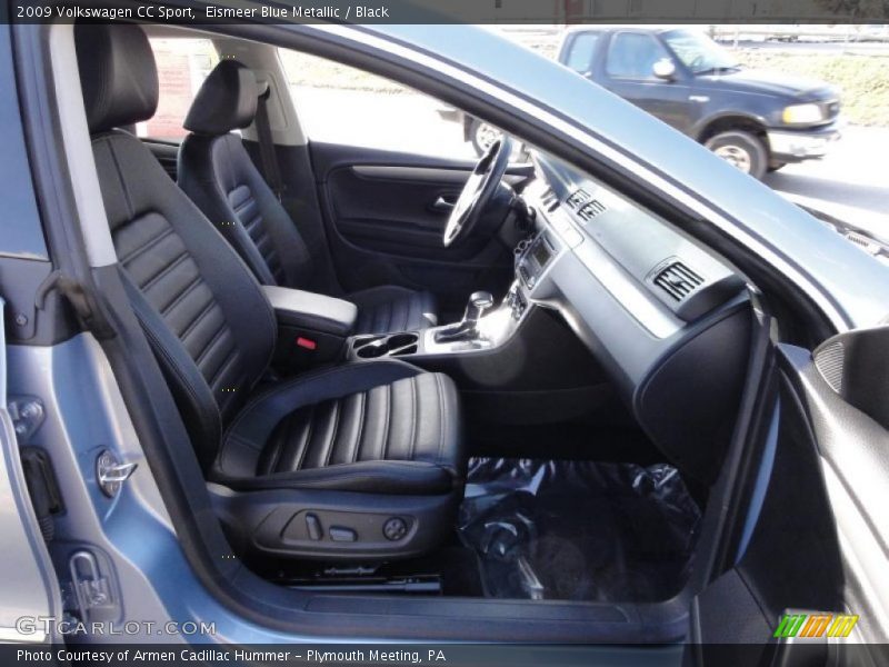 Eismeer Blue Metallic / Black 2009 Volkswagen CC Sport
