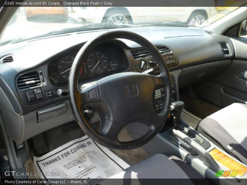 Granada Black Pearl / Gray 1995 Honda Accord EX Coupe
