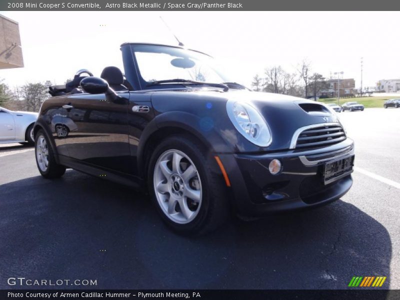 Astro Black Metallic / Space Gray/Panther Black 2008 Mini Cooper S Convertible