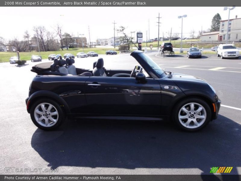 Astro Black Metallic / Space Gray/Panther Black 2008 Mini Cooper S Convertible