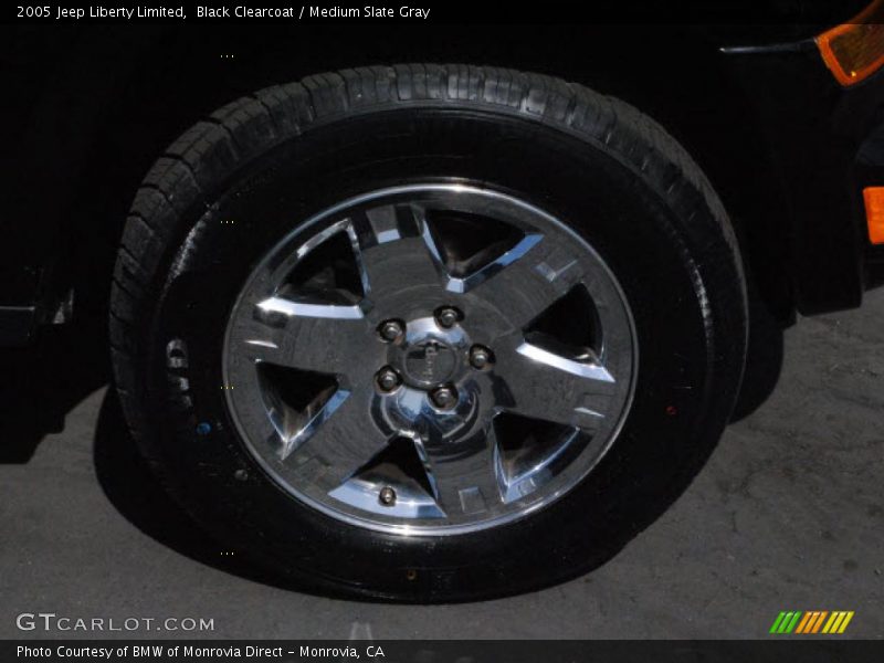 Black Clearcoat / Medium Slate Gray 2005 Jeep Liberty Limited