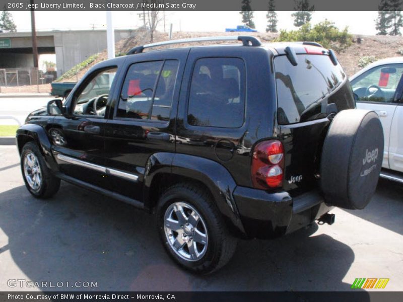 Black Clearcoat / Medium Slate Gray 2005 Jeep Liberty Limited