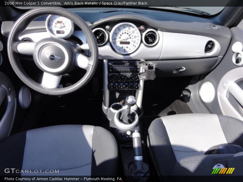 Astro Black Metallic / Space Gray/Panther Black 2008 Mini Cooper S Convertible