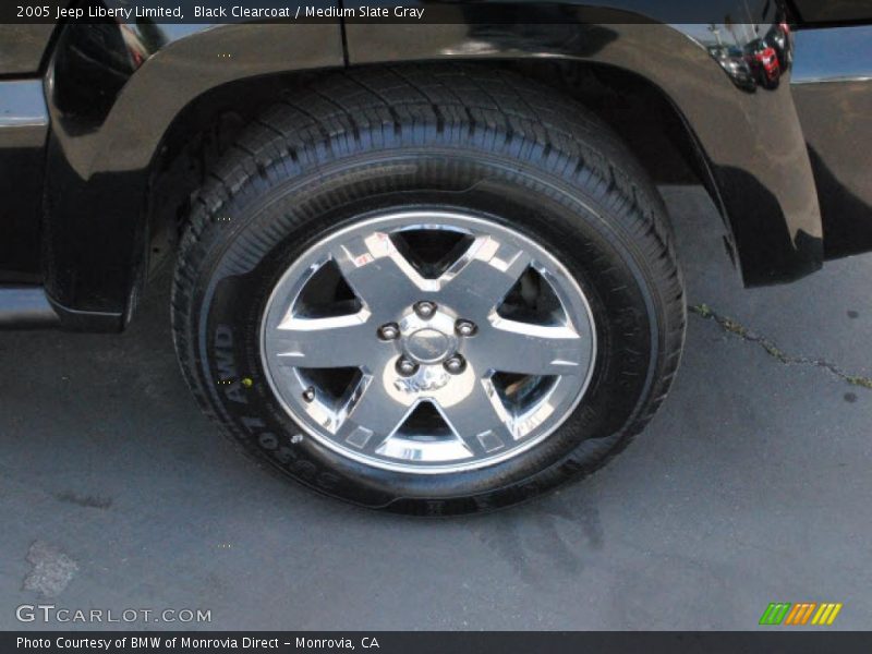 Black Clearcoat / Medium Slate Gray 2005 Jeep Liberty Limited