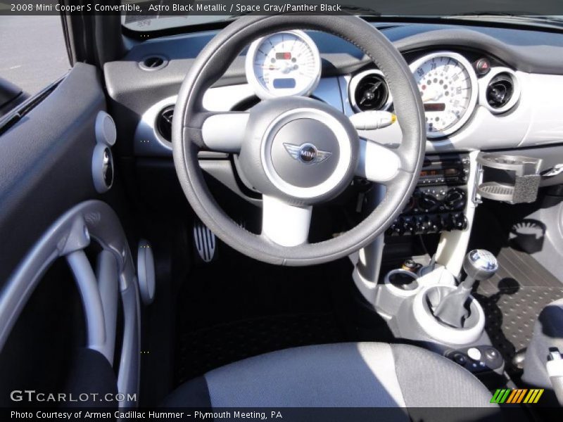 Astro Black Metallic / Space Gray/Panther Black 2008 Mini Cooper S Convertible