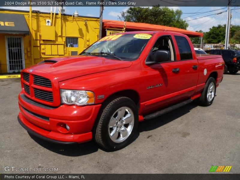 Flame Red / Dark Slate Gray 2004 Dodge Ram 1500 SLT Sport Quad Cab