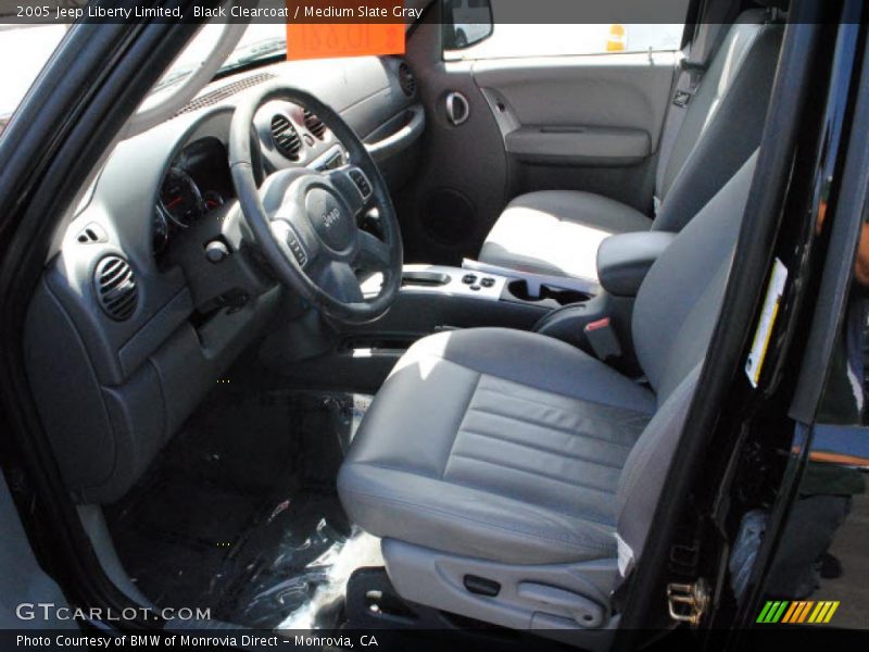 Black Clearcoat / Medium Slate Gray 2005 Jeep Liberty Limited