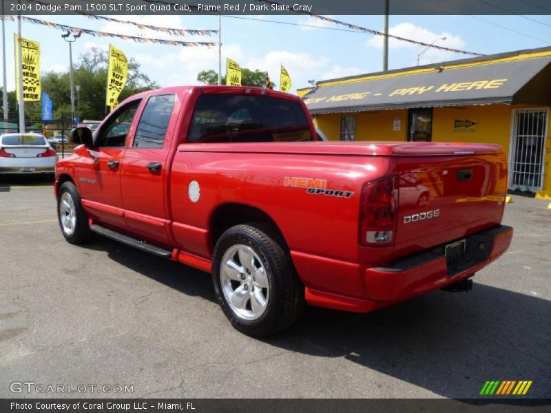 Flame Red / Dark Slate Gray 2004 Dodge Ram 1500 SLT Sport Quad Cab