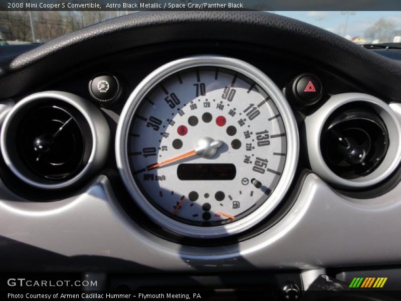 Astro Black Metallic / Space Gray/Panther Black 2008 Mini Cooper S Convertible