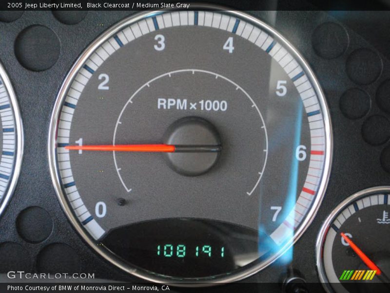 Black Clearcoat / Medium Slate Gray 2005 Jeep Liberty Limited