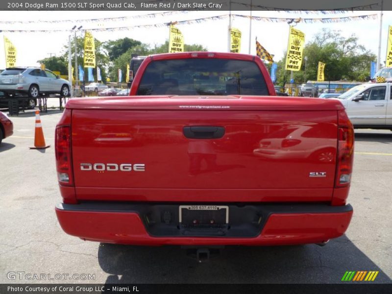 Flame Red / Dark Slate Gray 2004 Dodge Ram 1500 SLT Sport Quad Cab
