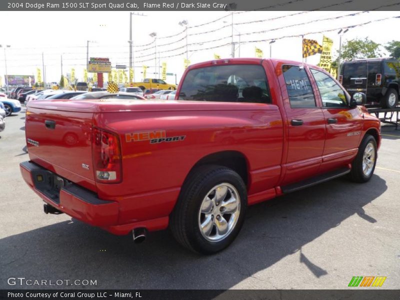 Flame Red / Dark Slate Gray 2004 Dodge Ram 1500 SLT Sport Quad Cab