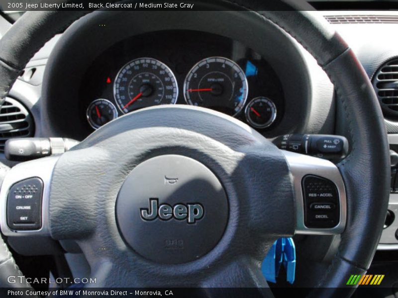 Black Clearcoat / Medium Slate Gray 2005 Jeep Liberty Limited