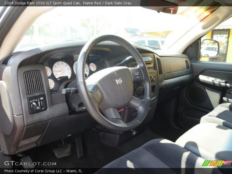Flame Red / Dark Slate Gray 2004 Dodge Ram 1500 SLT Sport Quad Cab