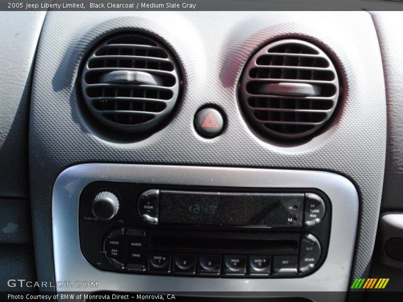 Black Clearcoat / Medium Slate Gray 2005 Jeep Liberty Limited