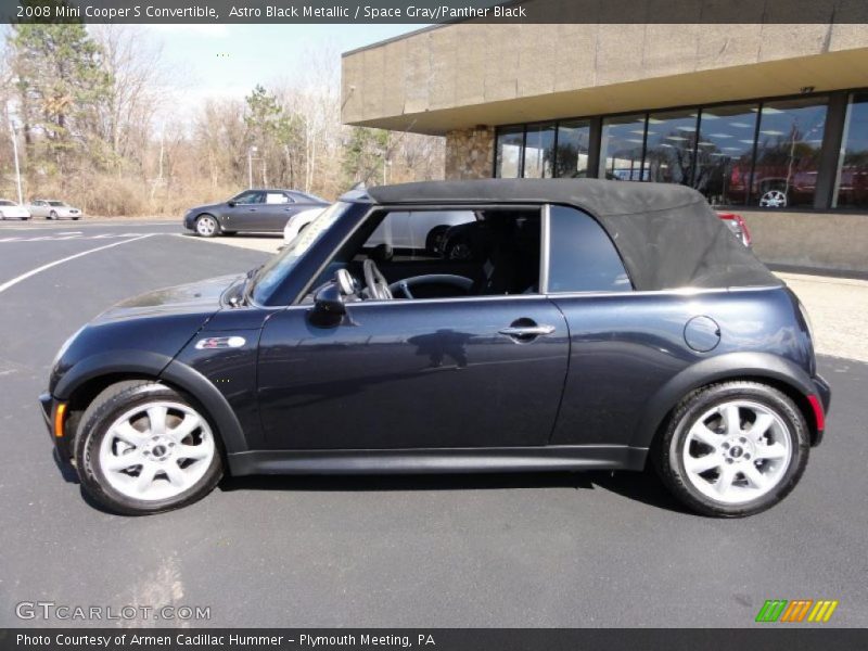 Astro Black Metallic / Space Gray/Panther Black 2008 Mini Cooper S Convertible
