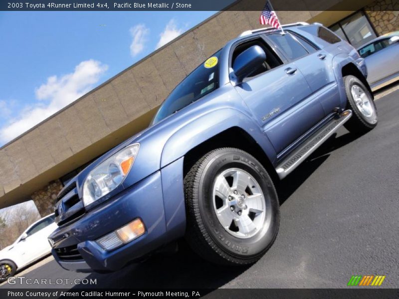 Pacific Blue Metallic / Stone 2003 Toyota 4Runner Limited 4x4