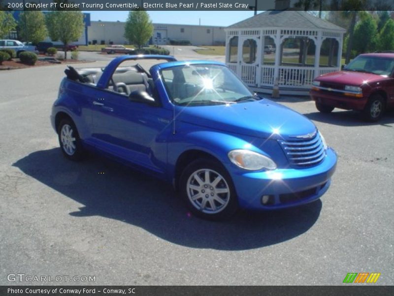 Electric Blue Pearl / Pastel Slate Gray 2006 Chrysler PT Cruiser Touring Convertible