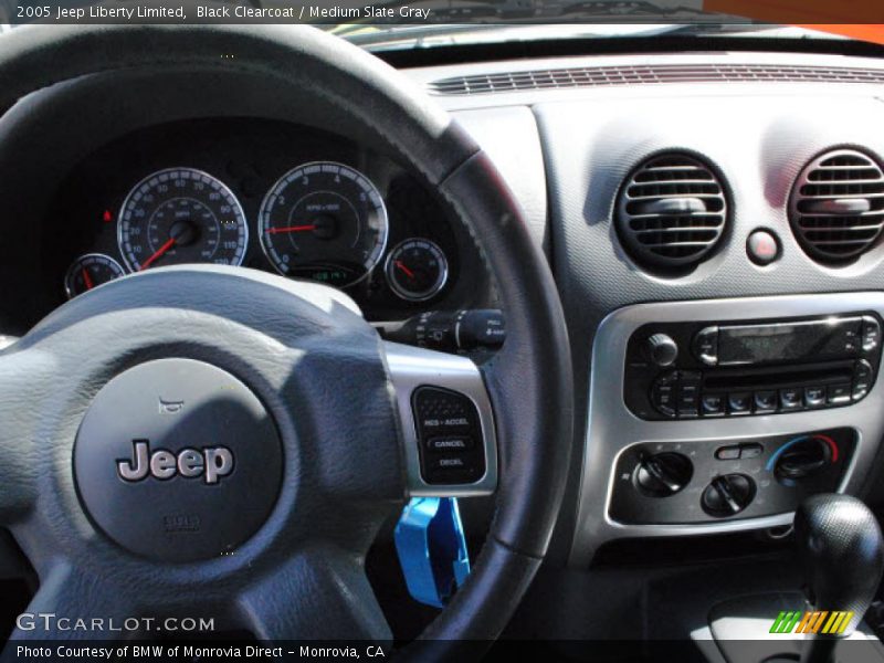 Black Clearcoat / Medium Slate Gray 2005 Jeep Liberty Limited