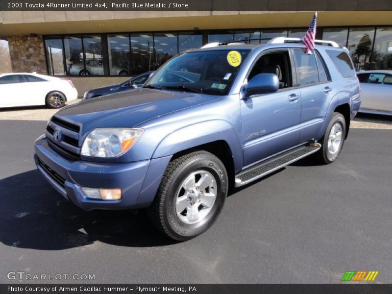 Pacific Blue Metallic / Stone 2003 Toyota 4Runner Limited 4x4