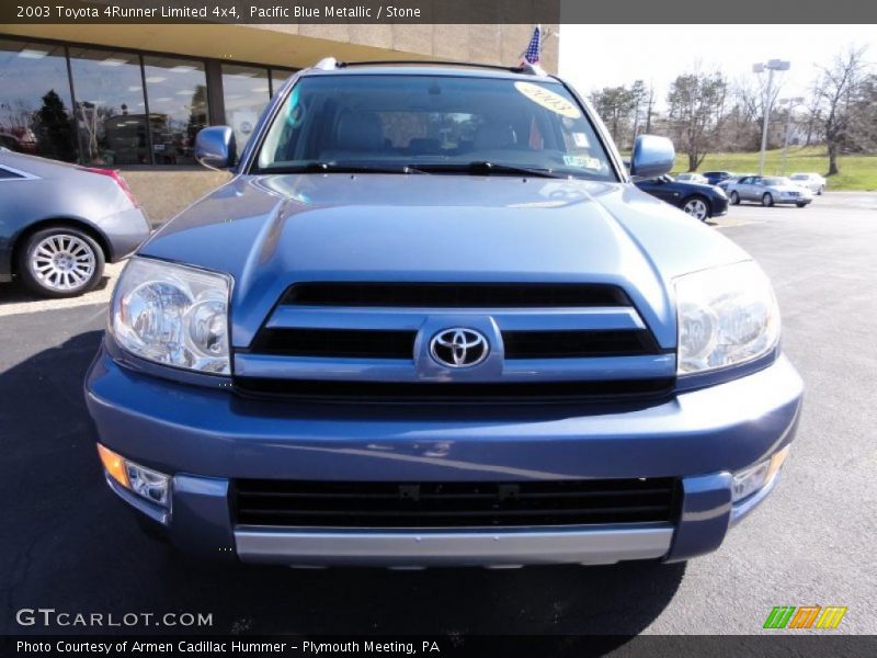 Pacific Blue Metallic / Stone 2003 Toyota 4Runner Limited 4x4