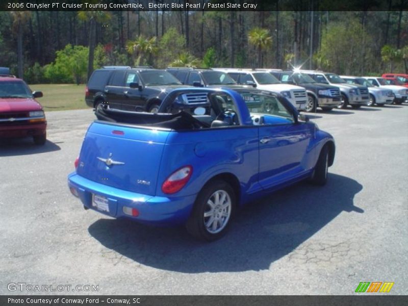 Electric Blue Pearl / Pastel Slate Gray 2006 Chrysler PT Cruiser Touring Convertible