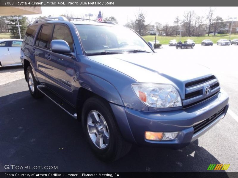 Pacific Blue Metallic / Stone 2003 Toyota 4Runner Limited 4x4