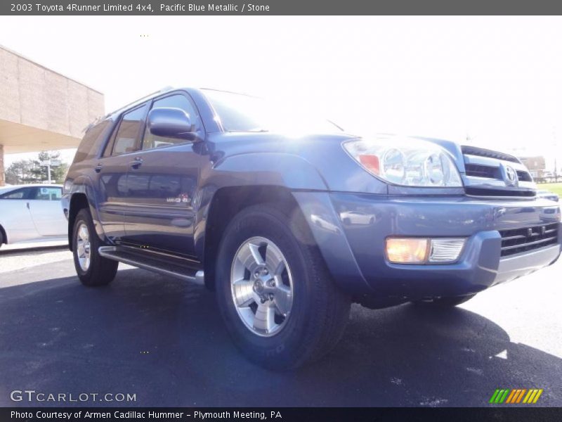 Pacific Blue Metallic / Stone 2003 Toyota 4Runner Limited 4x4