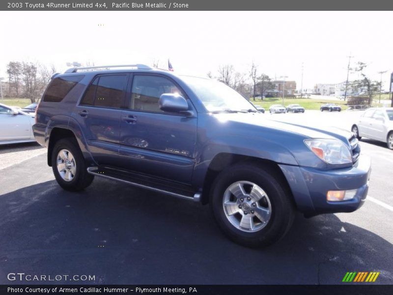 Pacific Blue Metallic / Stone 2003 Toyota 4Runner Limited 4x4