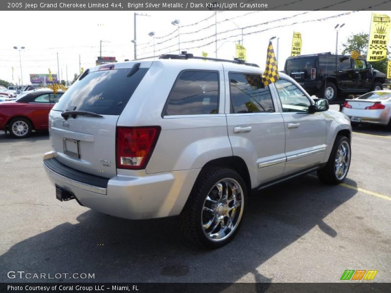 Bright Silver Metallic / Dark Khaki/Light Graystone 2005 Jeep Grand Cherokee Limited 4x4