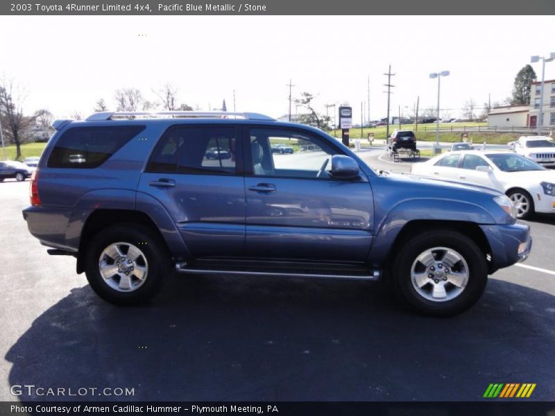Pacific Blue Metallic / Stone 2003 Toyota 4Runner Limited 4x4