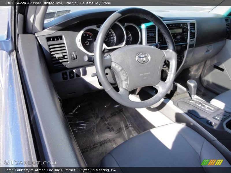 Pacific Blue Metallic / Stone 2003 Toyota 4Runner Limited 4x4