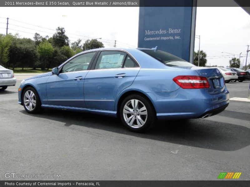 Quartz Blue Metallic / Almond/Black 2011 Mercedes-Benz E 350 Sedan