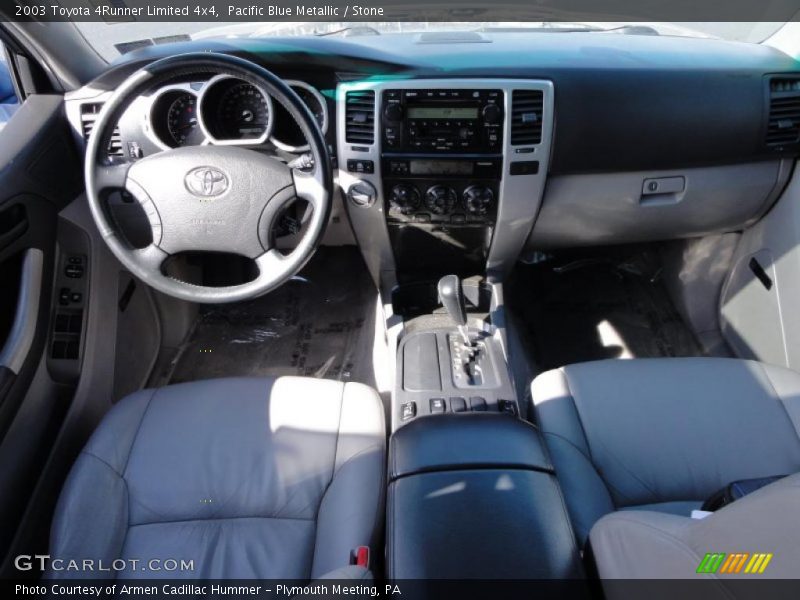 Pacific Blue Metallic / Stone 2003 Toyota 4Runner Limited 4x4