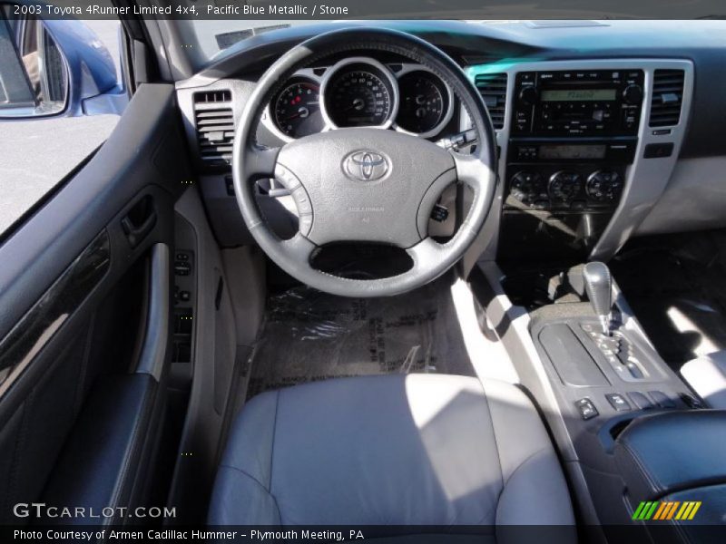 Pacific Blue Metallic / Stone 2003 Toyota 4Runner Limited 4x4