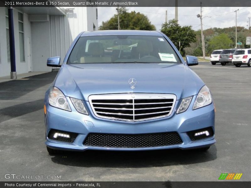 Quartz Blue Metallic / Almond/Black 2011 Mercedes-Benz E 350 Sedan