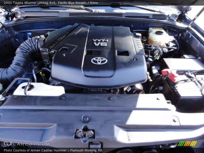 Pacific Blue Metallic / Stone 2003 Toyota 4Runner Limited 4x4