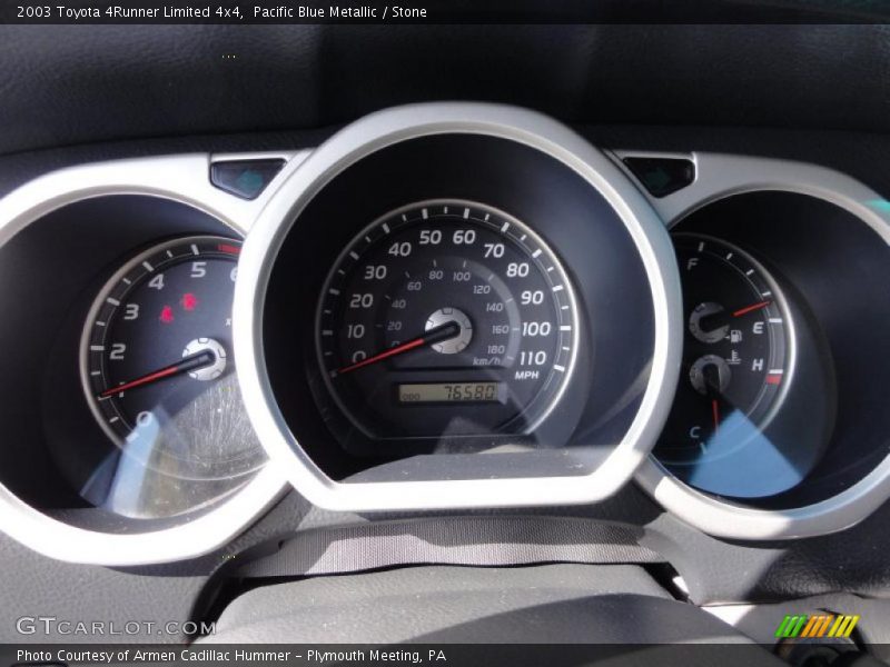 Pacific Blue Metallic / Stone 2003 Toyota 4Runner Limited 4x4