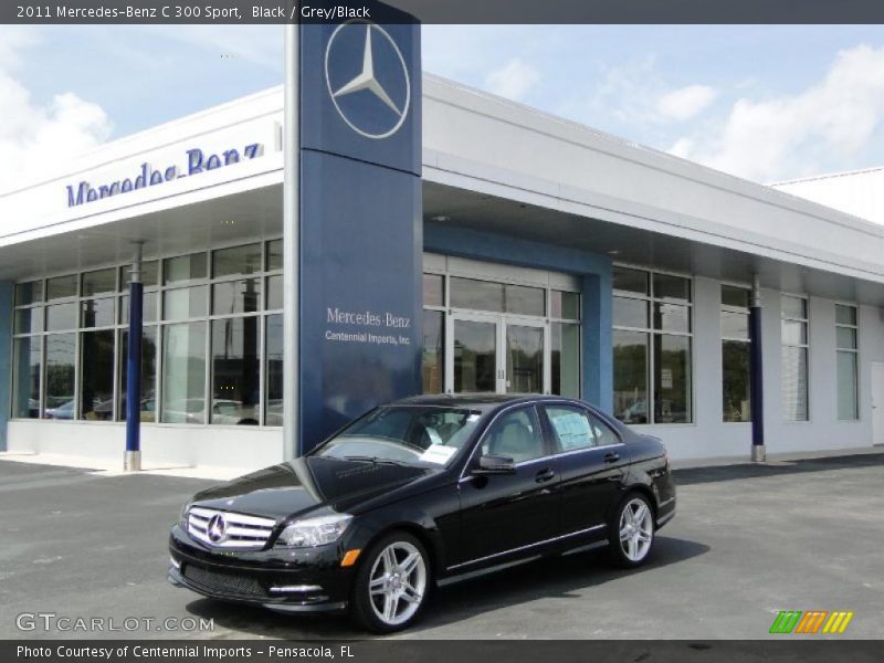 Black / Grey/Black 2011 Mercedes-Benz C 300 Sport
