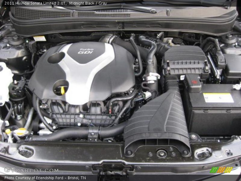  2011 Sonata Limited 2.0T Engine - 2.0 Liter GDI Turbocharged DOHC 16-Valve CVVT 4 Cylinder