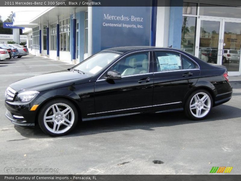 Black / Grey/Black 2011 Mercedes-Benz C 300 Sport