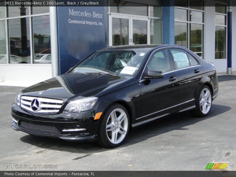 Black / Grey/Black 2011 Mercedes-Benz C 300 Sport