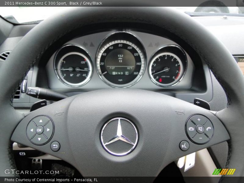 Black / Grey/Black 2011 Mercedes-Benz C 300 Sport