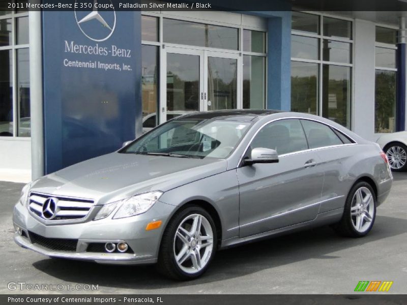 Palladium Silver Metallic / Black 2011 Mercedes-Benz E 350 Coupe