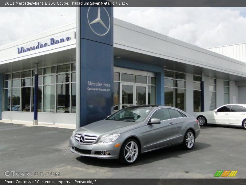 Palladium Silver Metallic / Black 2011 Mercedes-Benz E 350 Coupe