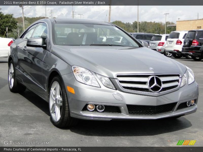 Palladium Silver Metallic / Black 2011 Mercedes-Benz E 350 Coupe