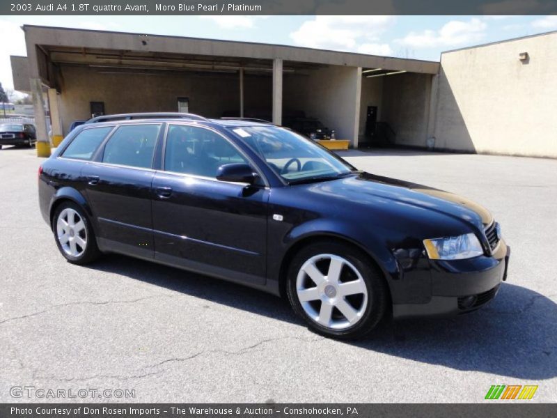 Moro Blue Pearl / Platinum 2003 Audi A4 1.8T quattro Avant