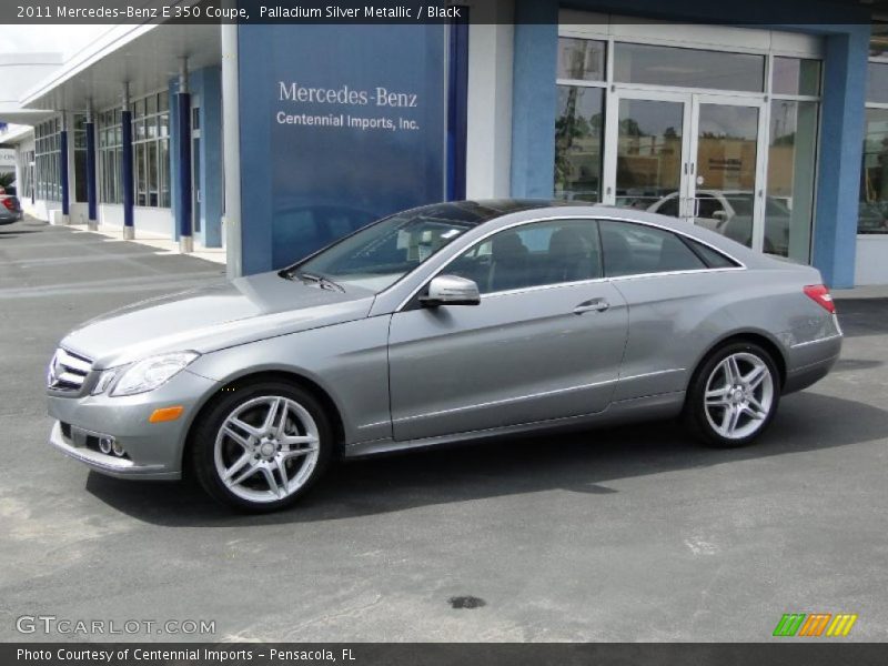 Palladium Silver Metallic / Black 2011 Mercedes-Benz E 350 Coupe